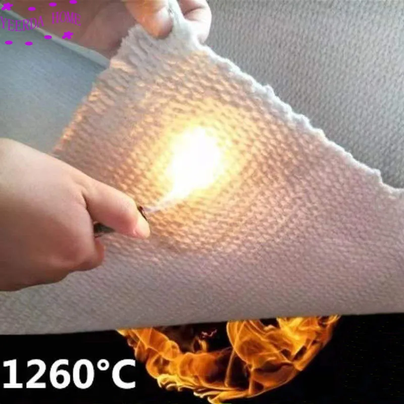 Fire Blanket Kitchen - 厚さ2mmの耐火ブランケットは1260℃の高温に耐えられます。 ℃ セラミックファイバークロス溶接スラグ耐火耐熱