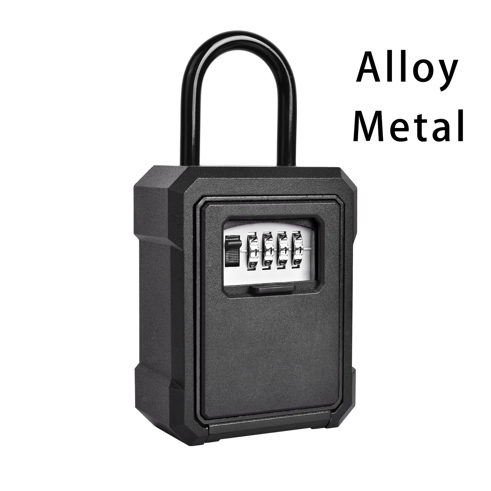 Lockbox Key Secure - 合金セキュリティキーロックボックス壁掛けデジタルコードリセット可能コードコンビネーションロックボックスキー用金属キー収納ボックス