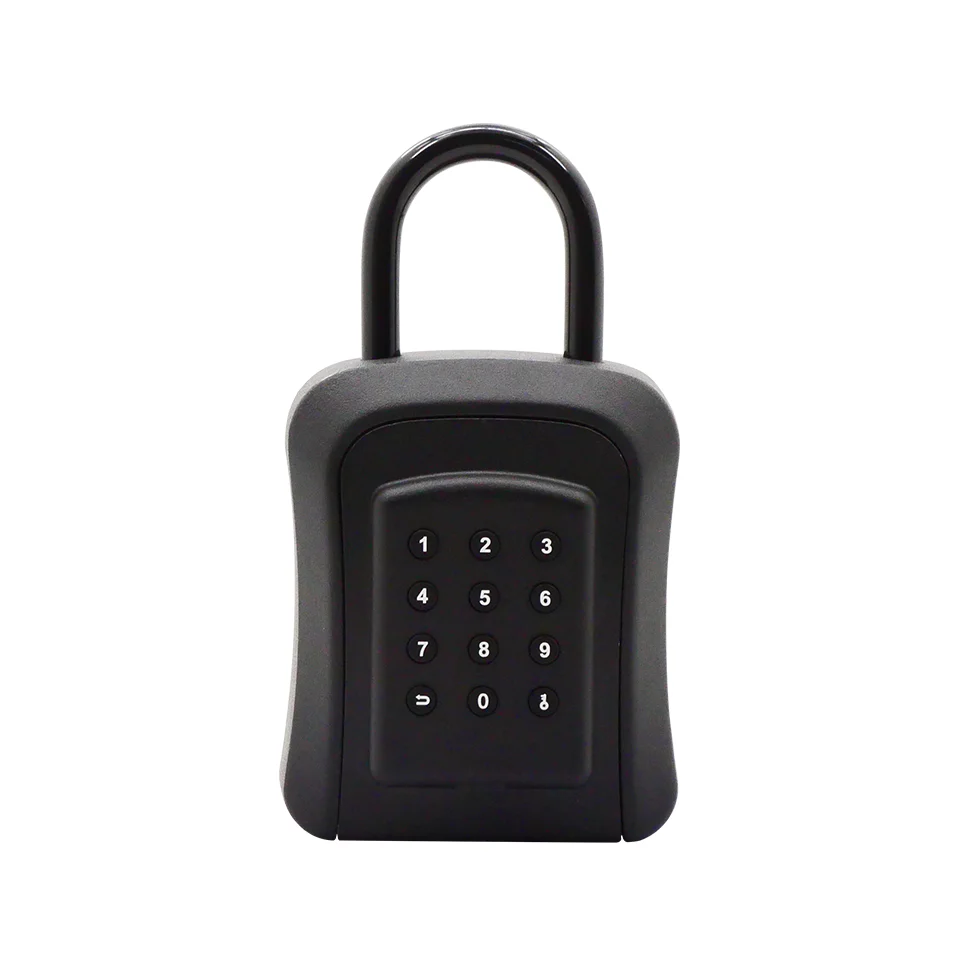 Lockbox Key Secure - TTlock Tuyaアプリ対応スマートデジタルキーロックボックス、防水屋外壁掛けセキュリティロックボックス、木製ドアキー用アクセスコード付き
