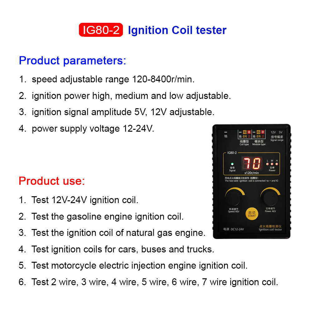 更新しました！ IG80-2 自動車イグニッションコイル検出 - Co Detector Plug のレビューと価格