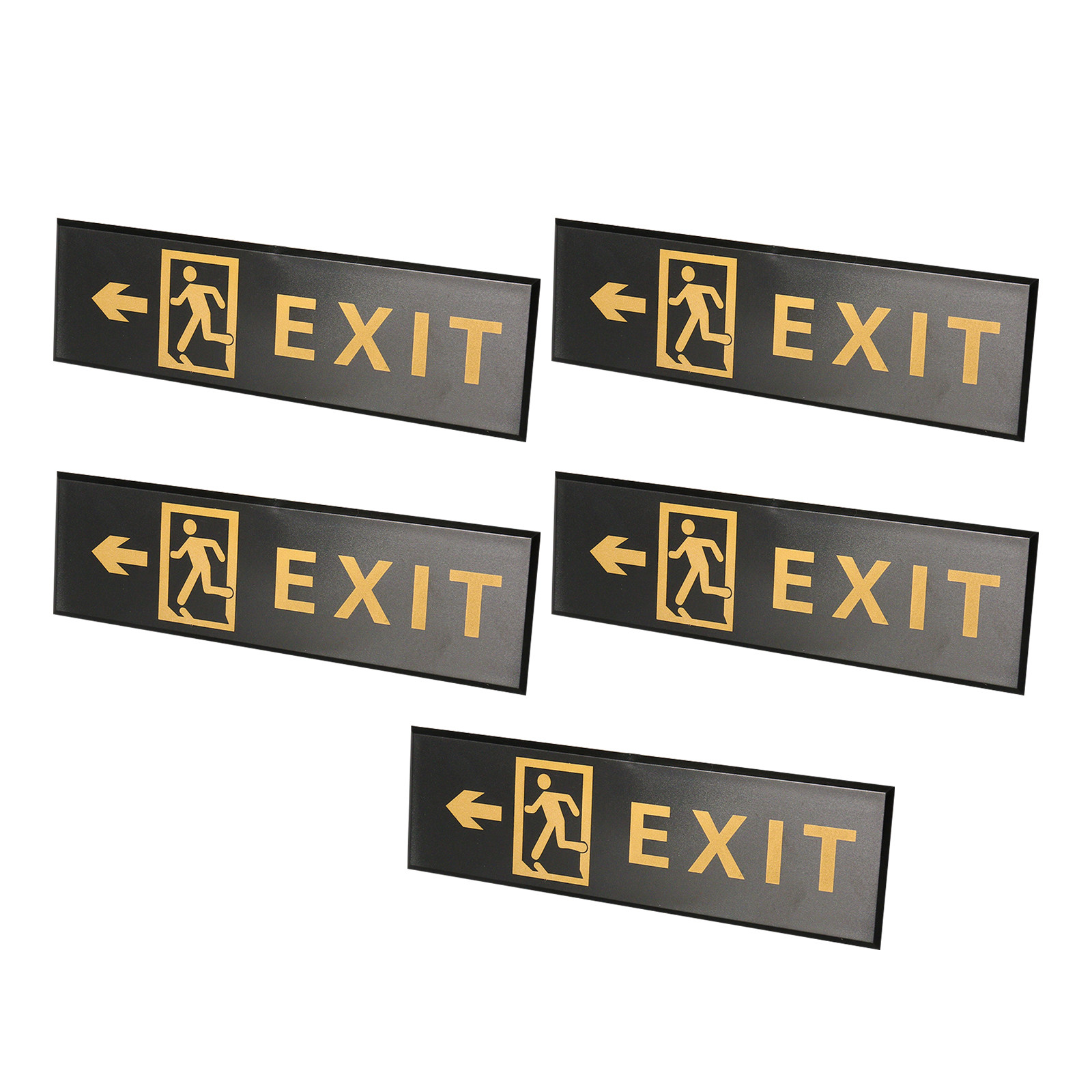 5枚入り アクリル製 非常口標識 自己粘着式 緊急出口プレー - Emergency Exit Sign のレビューと価格