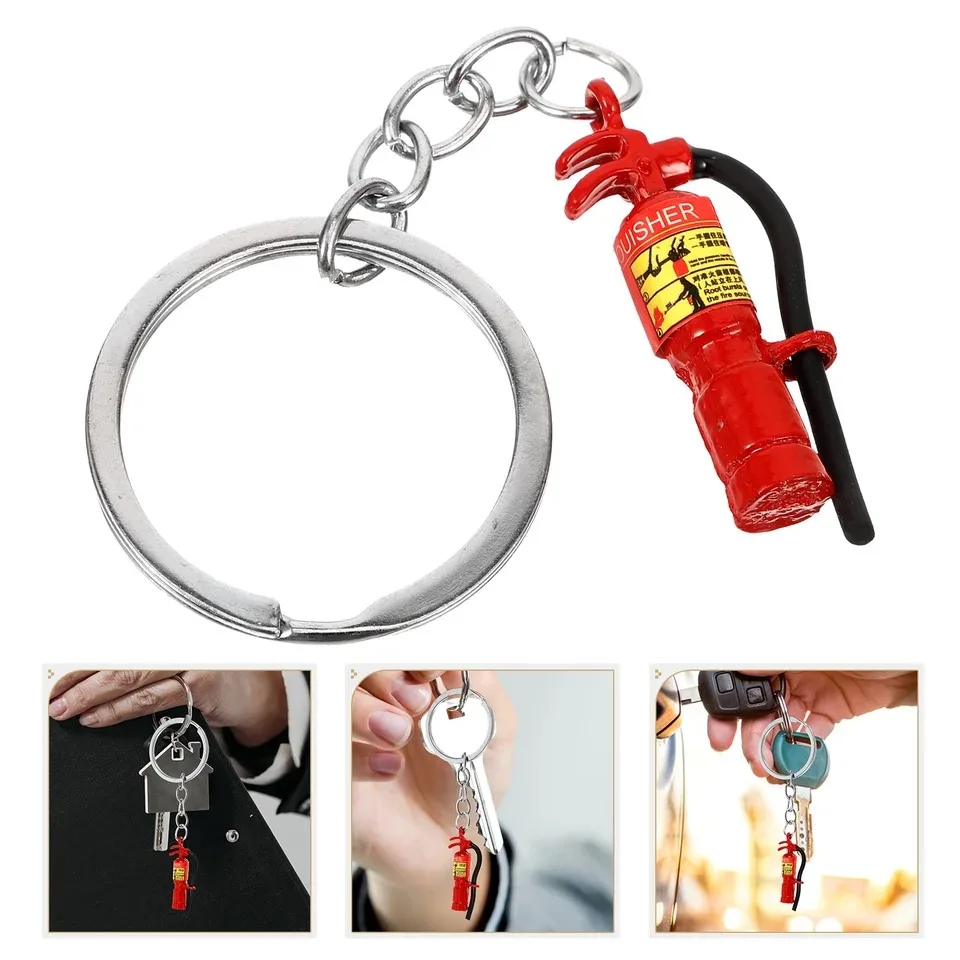 ミニ消火器ペンダントキーホルダー、男性用レッドガソリンバケッ - Fire Extinguisher Small のレビューと価格