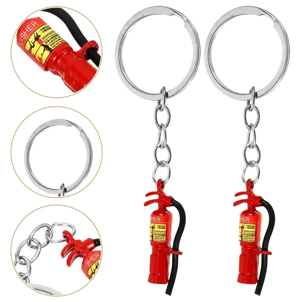 ミニ消火器ペンダントキーホルダー、男性用レッドガソリンバケッ - Fire Extinguisher Small のレビューと価格