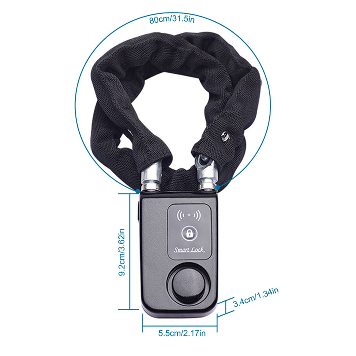 スマートBluetoothチェーンロックキーレスバイク/オー - Security Chain Door のレビューと価格