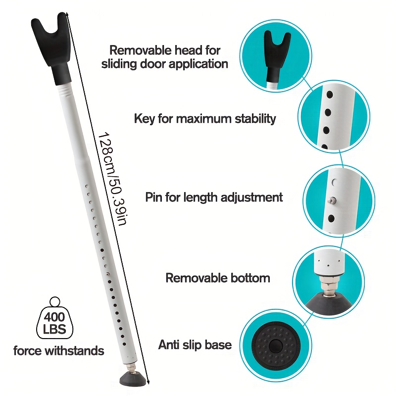 調整可能な2in1スライド式パティオドアセキュリティバー、盗 - Window Lock Bar のレビューと価格