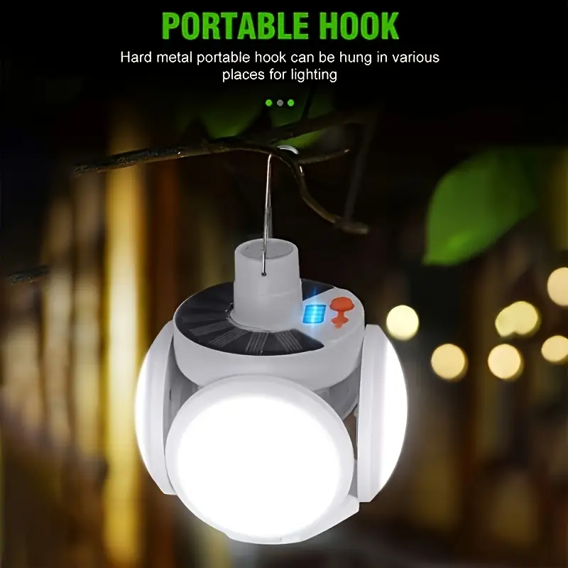 1 ソーラー折りたたみライト USB 充電付き屋外ポータブル - Power Outage Light のレビューと価格