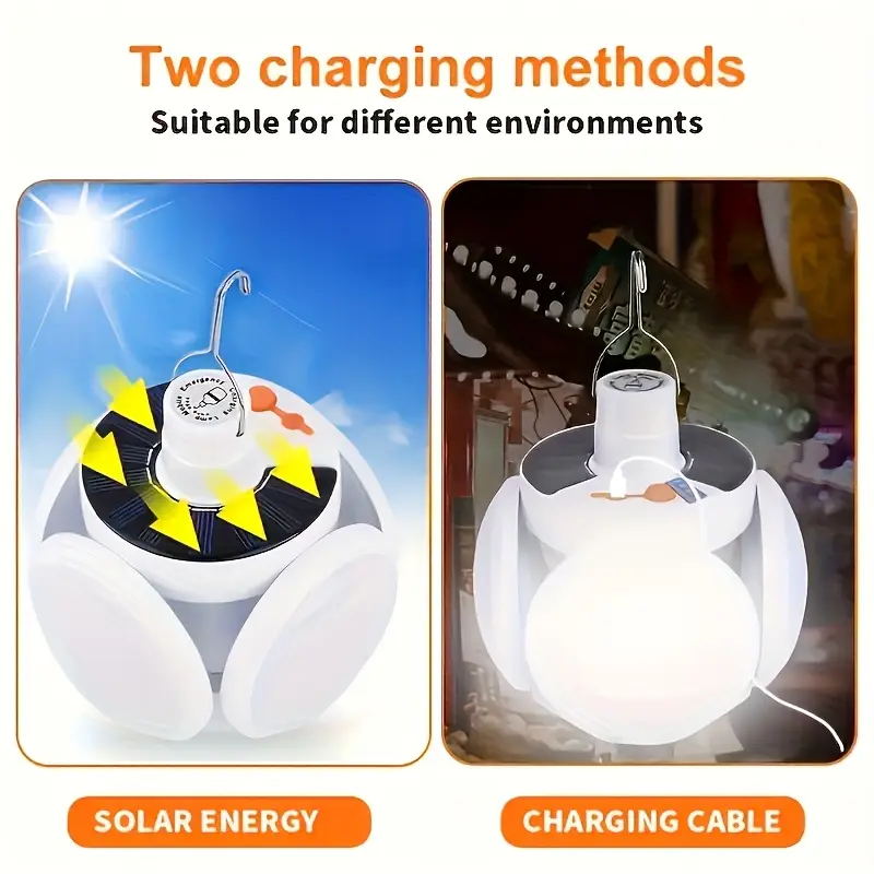 1 ソーラー折りたたみライト USB 充電付き屋外ポータブル - Power Outage Light のレビューと価格