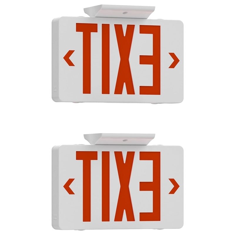 B67C UL認証取得済み、業務用非常灯コンボ、LED赤色出 - Emergency Exit Sign のレビューと価格