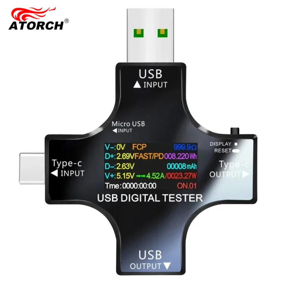 USB テスター DC Type-C PD デジタル電圧計ア - Co Detector Plug のレビューと価格