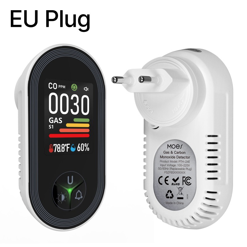 ガス漏れ検知器 プラグイン式 CH4 メタン 可燃性ガス漏れ - Co Detector Plug のレビューと価格