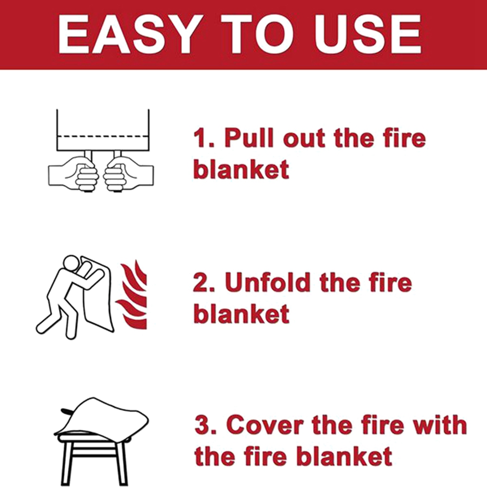 AED2-緊急防火ブランケット、防火ブランケット、キッチン、 - Fire Blanket Kitchen のレビューと価格