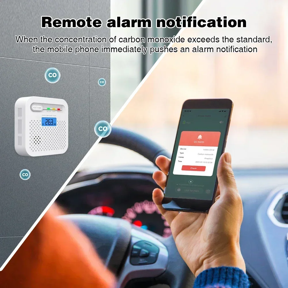 TuyaスマートWiFi CO検知器 LCDデジタル一酸化炭 - Co Detector Plug のレビューと価格