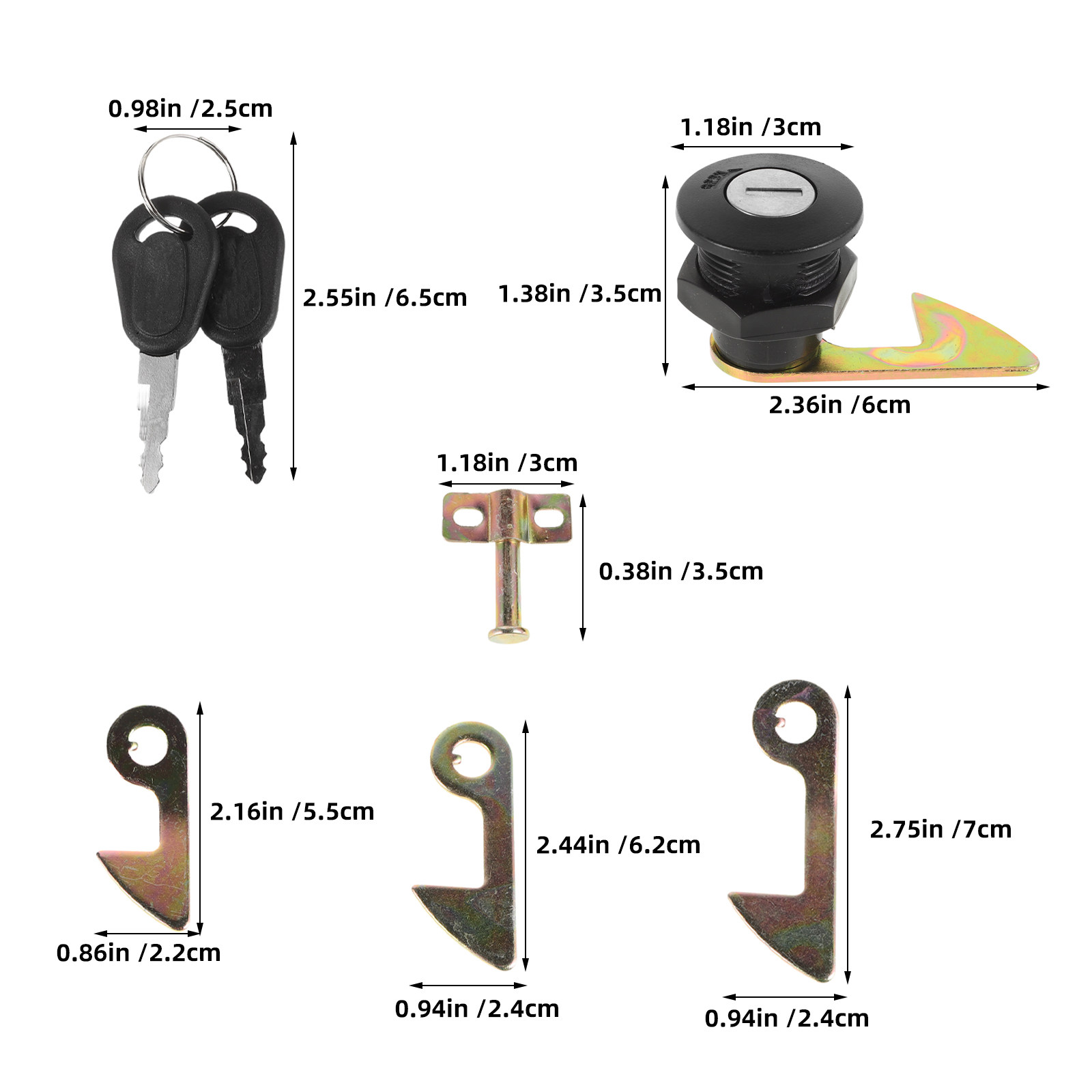 電動バイク用トランクロックセット2個セット、耐候性亜鉛合金製 - Lockbox Key Secure のレビューと価格