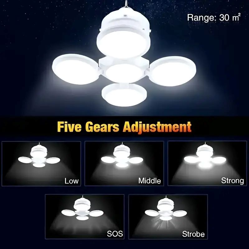 フック付きソーラー充電ライト 複数の照明モード 折りたたみ式 - Power Outage Light のレビューと価格